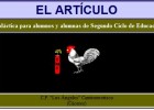 El artículo | Recurso educativo 34810