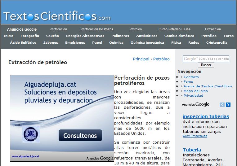 Extracción de petróleo | Recurso educativo 36268