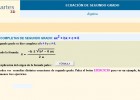 Ecuaciones completas de segundo grado | Recurso educativo 36825