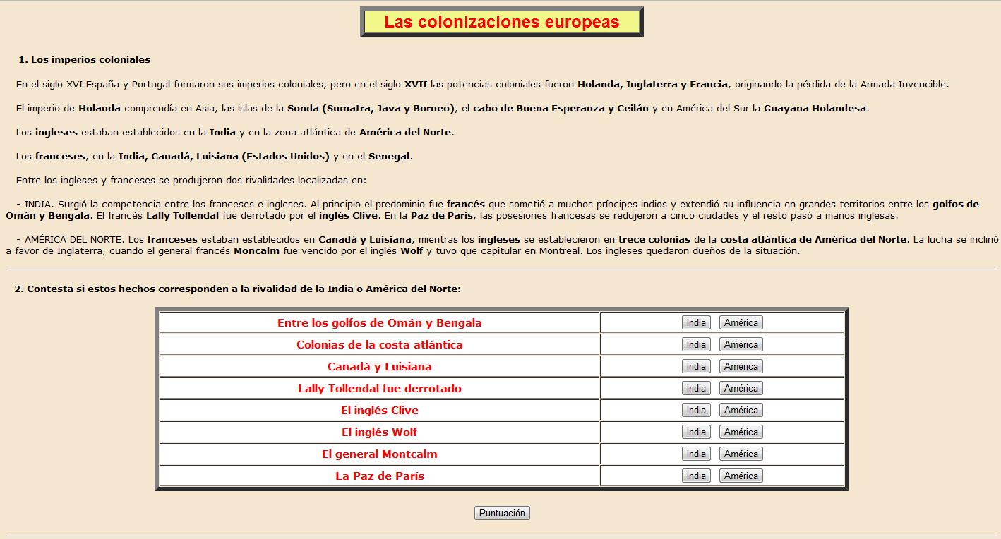 Las colonizaciones europeas | Recurso educativo 37714