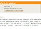 Ortografía de las palabras | Recurso educativo 44151