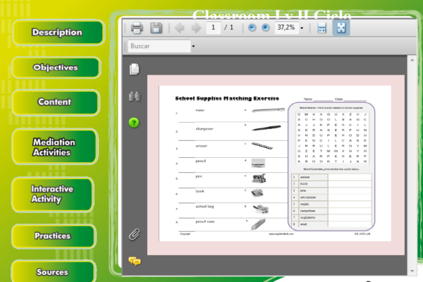 The classroom | Recurso educativo 47031