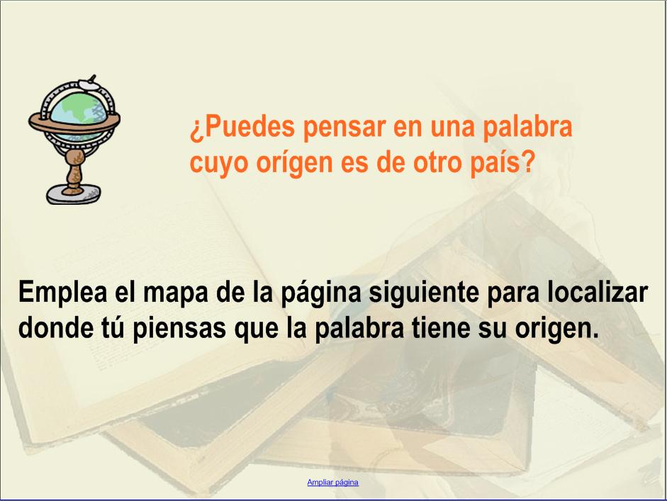 Origen de las palabras | Recurso educativo 48961