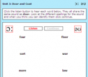 Similar sounds exercise: Door and coat | Recurso educativo 61360