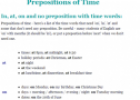 Lesson: Prepositions of time | Recurso educativo 61936