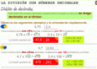División con decimales | Recurso educativo 15387