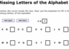 Missing letters of the alphabet | Recurso educativo 26524