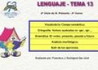 Lenguaje 4º. Tema 13 | Recurso educativo 6342