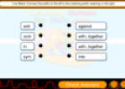 Prefixes matching game | Recurso educativo 72774