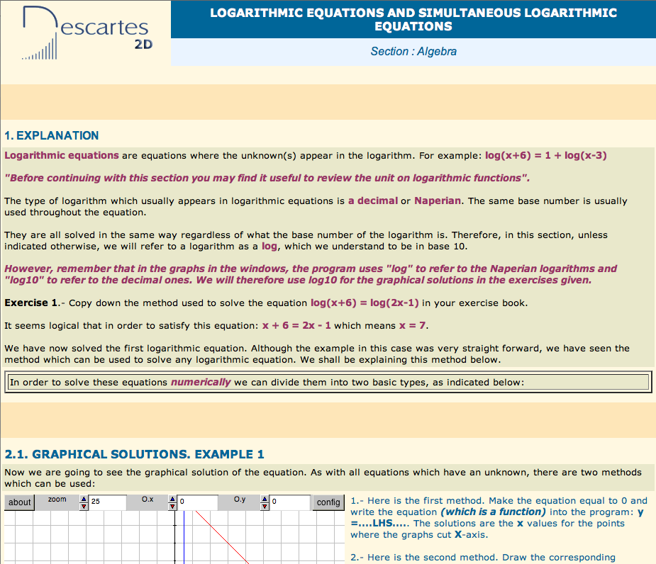 Logarithmic equations and simultauneous logarithmic equations | Recurso educativo 90570