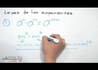 Leyes de los exponentes - HD | Recurso educativo 107783