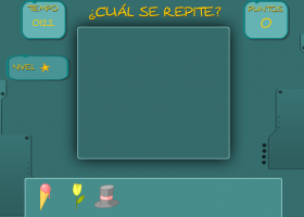 Juego de buscar la imagen repetida para desarrollar la memoria en niños de 3 a 6 años : 01 | Recurso educativo 404962