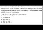 Plantear un problema con ecuaciones 2. Guía para examen preparatoria. | Recurso educativo 748040