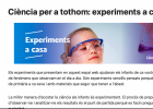 Experiments a casa | Recurso educativo 786614